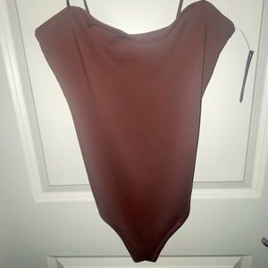 Brown/Purple body suit
